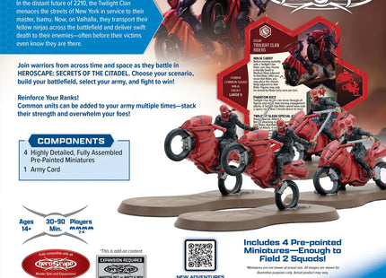 Gamers Guild AZ Heroscape Heroscape: Twilight Clan Riders Army Expansion [Painted] (Pre-Order) Renegade Game Studios