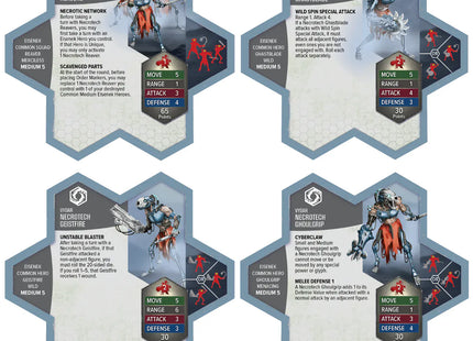 Gamers Guild AZ Heroscape Heroscape: Upgraded Necrotech Reavers Common Army Expansion [Unpainted] (Pre-Order) Renegade Game Studios