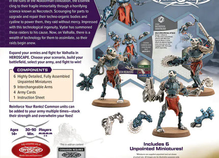 Gamers Guild AZ Heroscape Heroscape: Upgraded Necrotech Reavers Common Army Expansion [Unpainted] (Pre-Order) Renegade Game Studios