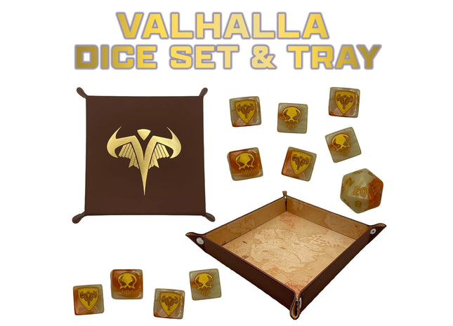 Gamers Guild AZ Heroscape Heroscape: Valhalla Dice & Tray Set (Pre-Order) Renegade Game Studios
