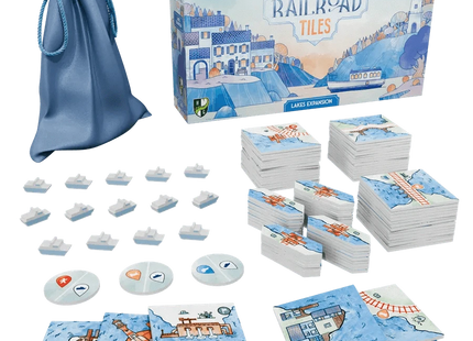 Gamers Guild AZ Horrible Guild Railroad Tiles: Lakes Expansion ACD Distribution
