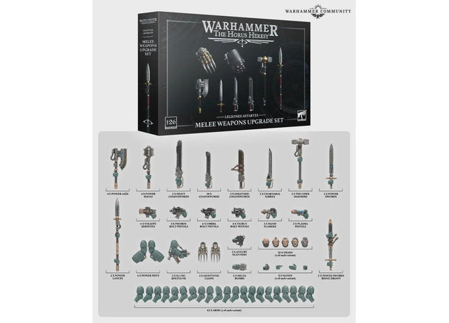 Gamers Guild AZ Horus Heresy Horus Heresy: Legiones Astartes - Melee Weapons Upgrade Set (Pre-Order) Games-Workshop
