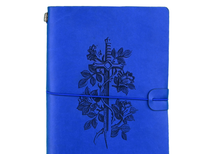 Gamers Guild AZ Hrothgar's Hoard Character Journal (Blue) - Sword and Rose (Pre-Order) Quartermaster Direct