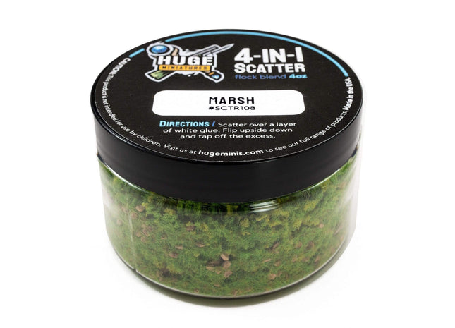 Gamers Guild AZ Huge Miniatures Huge Miniatures 4-in-1 Scatter - Marsh Huge Miniatures