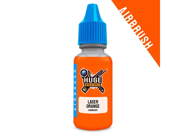 Gamers Guild AZ Huge Miniatures Huge Miniatures: Fluorescent Airbrush Paint - Laser Orange Huge Miniatures