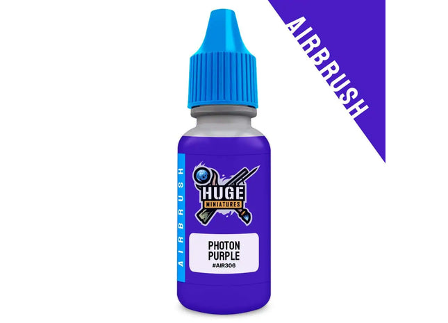 Gamers Guild AZ Huge Miniatures Huge Miniatures: Fluorescent Airbrush Paint - Photon Purple Huge Miniatures