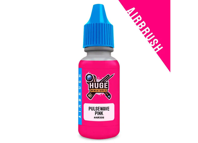 Gamers Guild AZ Huge Miniatures Huge Miniatures: Fluorescent Airbrush Paint - Pulsewave Pink Huge Miniatures