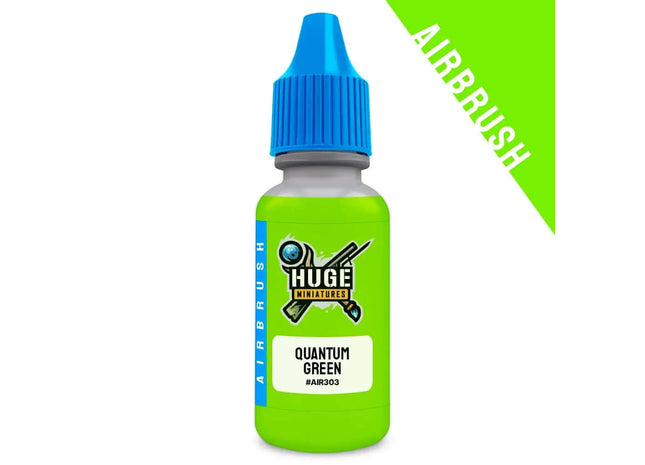 Gamers Guild AZ Huge Miniatures Huge Miniatures: Fluorescent Airbrush Paint - Quantum Green Huge Miniatures