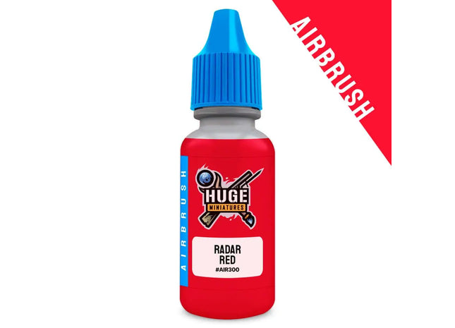 Gamers Guild AZ Huge Miniatures Huge Miniatures: Fluorescent Airbrush Paint - Radar Red Huge Miniatures