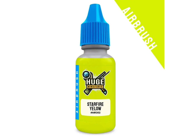 Gamers Guild AZ Huge Miniatures Huge Miniatures: Fluorescent Airbrush Paint - Starfire Yellow Huge Miniatures