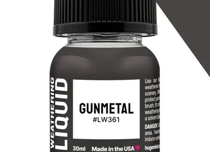Gamers Guild AZ Huge Miniatures Huge Miniatures Weathering Liquid - Gunmetal Huge Miniatures