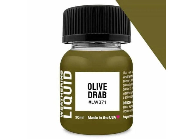 Gamers Guild AZ Huge Miniatures Huge Miniatures Weathering Liquid - Olive Drab Huge Miniatures