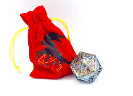 Gamers Guild AZ HYMGHO 45mm Dragon D20 -Brushed Rainbow HYMGHO