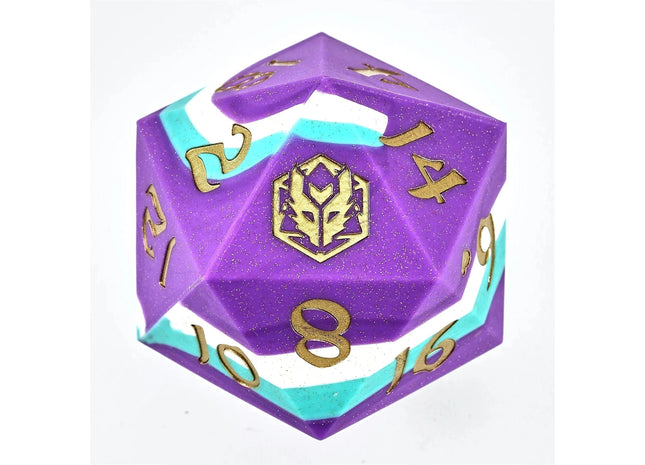 Gamers Guild AZ HYMGHO 55mm Chonk Rubber Silicon D20 - Celestial Gleam HYMGHO