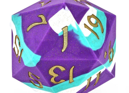 Gamers Guild AZ HYMGHO 55mm Chonk Rubber Silicon D20 - Celestial Gleam HYMGHO