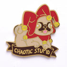 Gamers Guild AZ HYMGHO Alternative Alignments Enamel Pin - Chaotic Stupid Pug HYMGHO