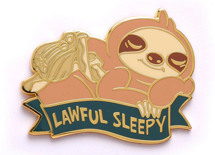Gamers Guild AZ HYMGHO Alternative Alignments Enamel Pin - Lawful Sleepy Sloth HYMGHO