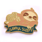 Gamers Guild AZ HYMGHO Alternative Alignments Enamel Pin - Lawful Sleepy Sloth HYMGHO
