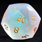 Gamers Guild AZ HYMGHO BRB0523020: 30mm Chonk Luster Cut D20 - Frosted Prismatic Crystal HYMGHO