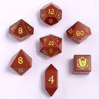 Gamers Guild AZ HYMGHO BRB071: Dragon's Hoard Gemstone Dice Set - Gold Sandstone HYMGHO