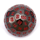 Gamers Guild AZ HYMGHO BRD10007: Titan's Fist Metal D100 Dice - Black w/ Blood HYMGHO