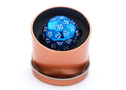 Gamers Guild AZ HYMGHO BRD6002 Titan's Fist Metal D60 Dice - Blue w/ White HYMGHO