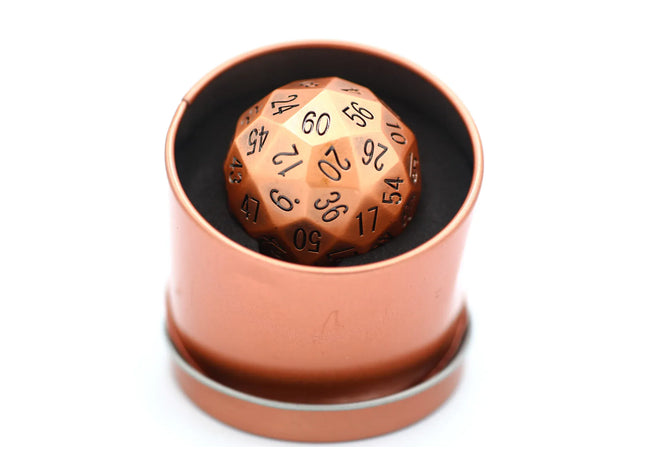 Gamers Guild AZ HYMGHO BRD6004 Titan's Fist Metal D60 Dice - Ancient Copper HYMGHO