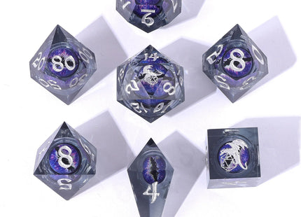 Gamers Guild AZ HYMGHO BRR057 Captured Magic Liquid Core Hand Sanded Sharp Edge Resin - Dragon's Eye Purple HYMGHO