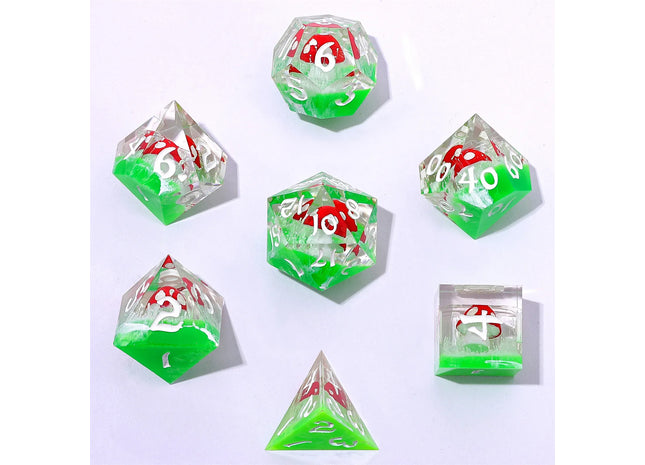 Gamers Guild AZ HYMGHO BRR091: Captured Magic Sharp Edge Resin Dice Set - Fairy Trip HYMGHO