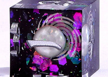 Gamers Guild AZ HYMGHO BRR094: Captured Magic Sharp Edge Resin Dice - Celestial Pearl HYMGHO