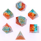 Gamers Guild AZ HYMGHO BRR098: Captured Magic Sharp Edge Resin Dice - Sunset Mirage HYMGHO
