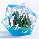 Gamers Guild AZ HYMGHO BRR103: Captured Magic Sharp Edge Resin Dice Set - Mystic Peaks HYMGHO