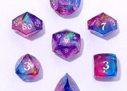 Gamers Guild AZ HYMGHO BRR109: Captured Magic Luster Cut Resin Dice - Gilded Storm HYMGHO