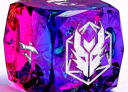 Gamers Guild AZ HYMGHO BRR109: Captured Magic Luster Cut Resin Dice - Gilded Storm HYMGHO