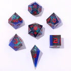 Gamers Guild AZ HYMGHO Captured Magic Sharp Edge Resin Dice - Sapphire Inferno HYMGHO