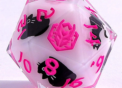 Gamers Guild AZ HYMGHO Captured Magic Sharp Edge Resin Dice Set - Scaredy Cat HYMGHO