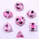 Gamers Guild AZ HYMGHO Captured Magic Sharp Edge Resin Dice Set - Scaredy Cat HYMGHO