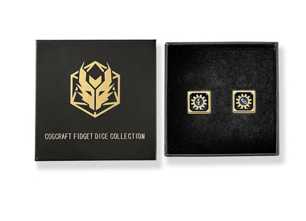 Gamers Guild AZ HYMGHO Cogcraft Fidget 2D6 Set Vault Dweller - Blue and Gold HYMGHO