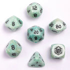 Gamers Guild AZ HYMGHO Dragon’s Hoard Luster Cut Dice Set - Amazonite HYMGHO