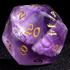 Gamers Guild AZ HYMGHO Dragon’S Hoard Luster Cut Dice Set - Amethyst HYMGHO