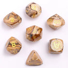 Gamers Guild AZ HYMGHO Dragon’s Hoard Luster Cut Dice Set - Picture Jasper HYMGHO