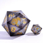 Gamers Guild AZ HYMGHO HY00347: Sharp Edged Resin 55mm D20 - Cursed Eclipse HYMGHO