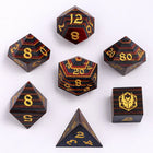 Gamers Guild AZ HYMGHO HY00411: Wooden RPG Dice Set - Rainbow Wood HYMGHO