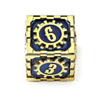 Gamers Guild AZ HYMGHO HY00492: Mythic Size Cogcraft Fidget D6 Vault Dweller - Blue and Gold HYMGHO