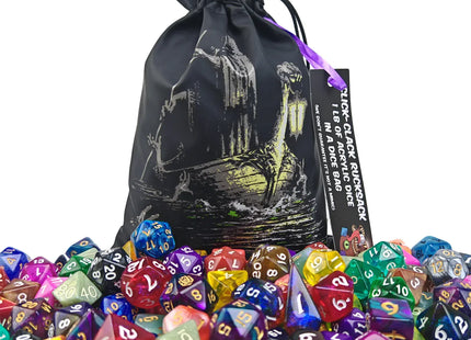 Gamers Guild AZ HYMGHO HY00523: Click Clack Rucksack - 1LB of Acrylic Dice HYMGHO