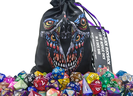 Gamers Guild AZ HYMGHO HY00523: Click Clack Rucksack - 1LB of Acrylic Dice HYMGHO