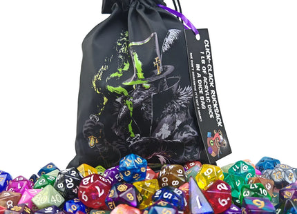 Gamers Guild AZ HYMGHO HY00523: Click Clack Rucksack - 1LB of Acrylic Dice HYMGHO