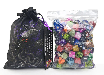 Gamers Guild AZ HYMGHO HY00523: Click Clack Rucksack - 1LB of Acrylic Dice HYMGHO