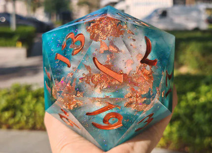 Gamers Guild AZ HYMGHO HY00542: Captured Magic 100mm Chonk D20 - Cloudfall HYMGHO