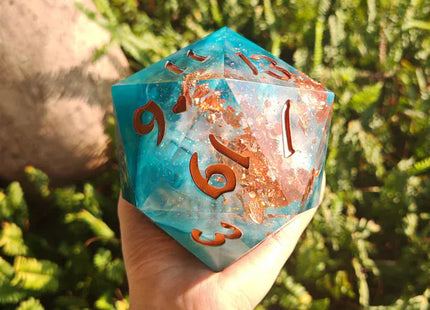Gamers Guild AZ HYMGHO HY00542: Captured Magic 100mm Chonk D20 - Cloudfall HYMGHO